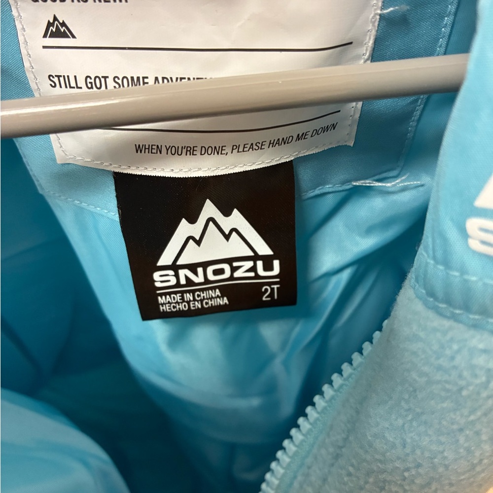 Snozu Pastel Checkered Kids Puffer Jacket and Pants - Picture 4 of 8